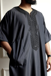 Classic Moroccan Thobe Gandoura - Monochrome Collection
