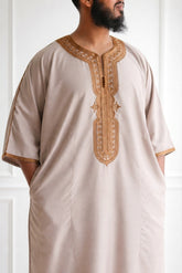 Classic Moroccan Thobe Gandoura - Contrast Collection