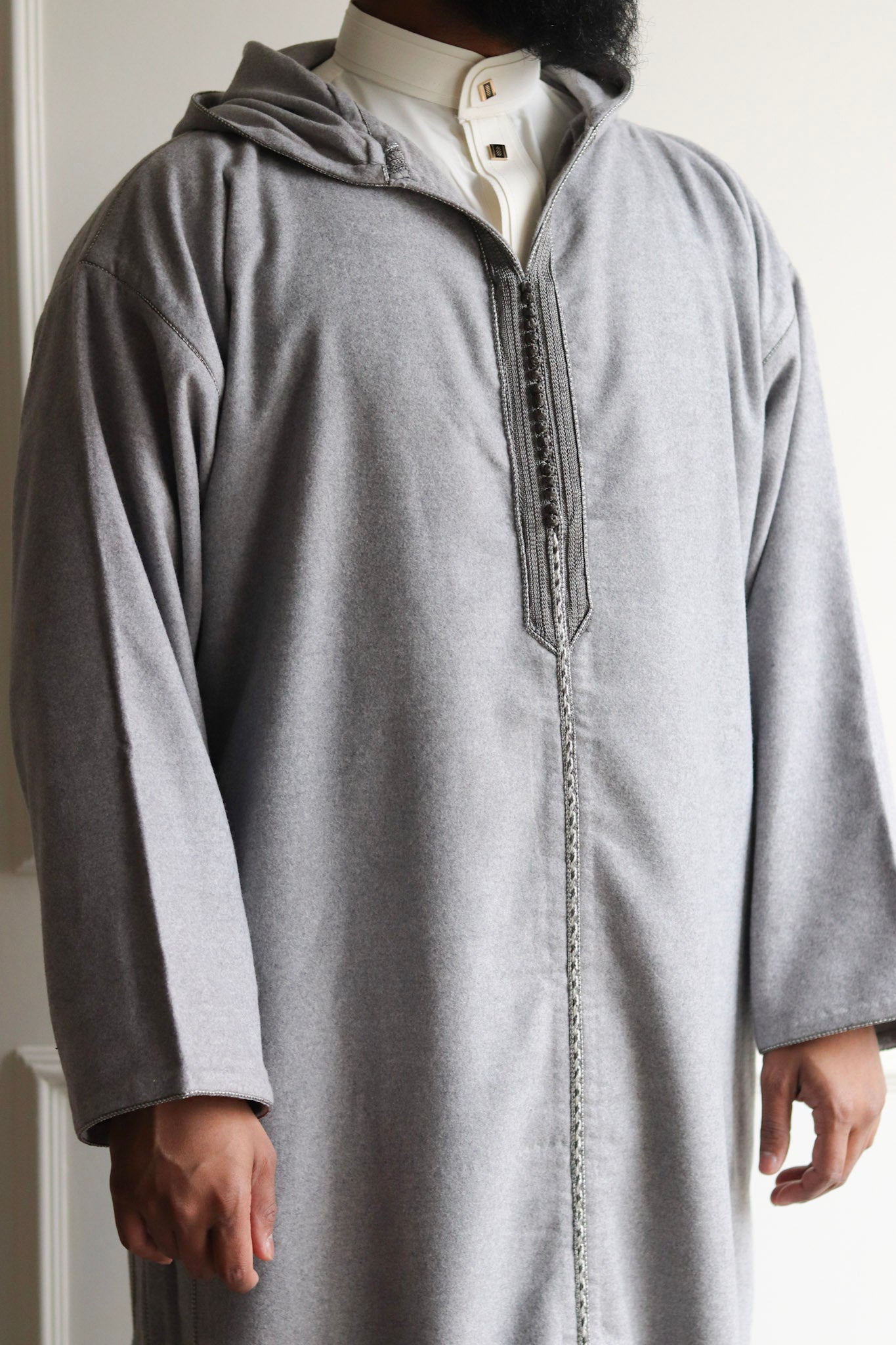 Premium Winter Wool Hooded Djellaba – - Main Image