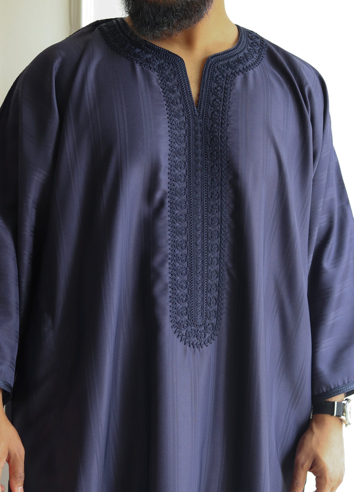 Premium Striped Moroccan Thobe