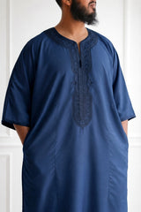 Classic Moroccan Thobe Gandoura - Monochrome Collection