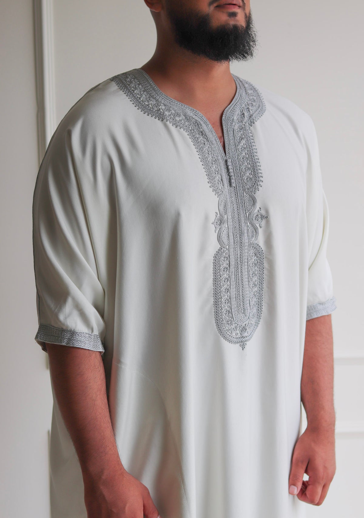 Classic Moroccan Thobe Gandoura - Contrast Collection