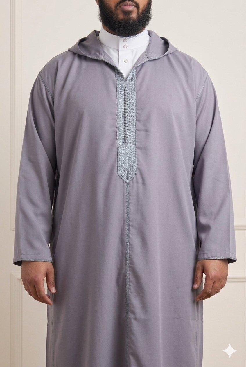 Thobe Djellaba Homme Laine – Taille 58, Manches Longues, Made In Maroc (neuf)