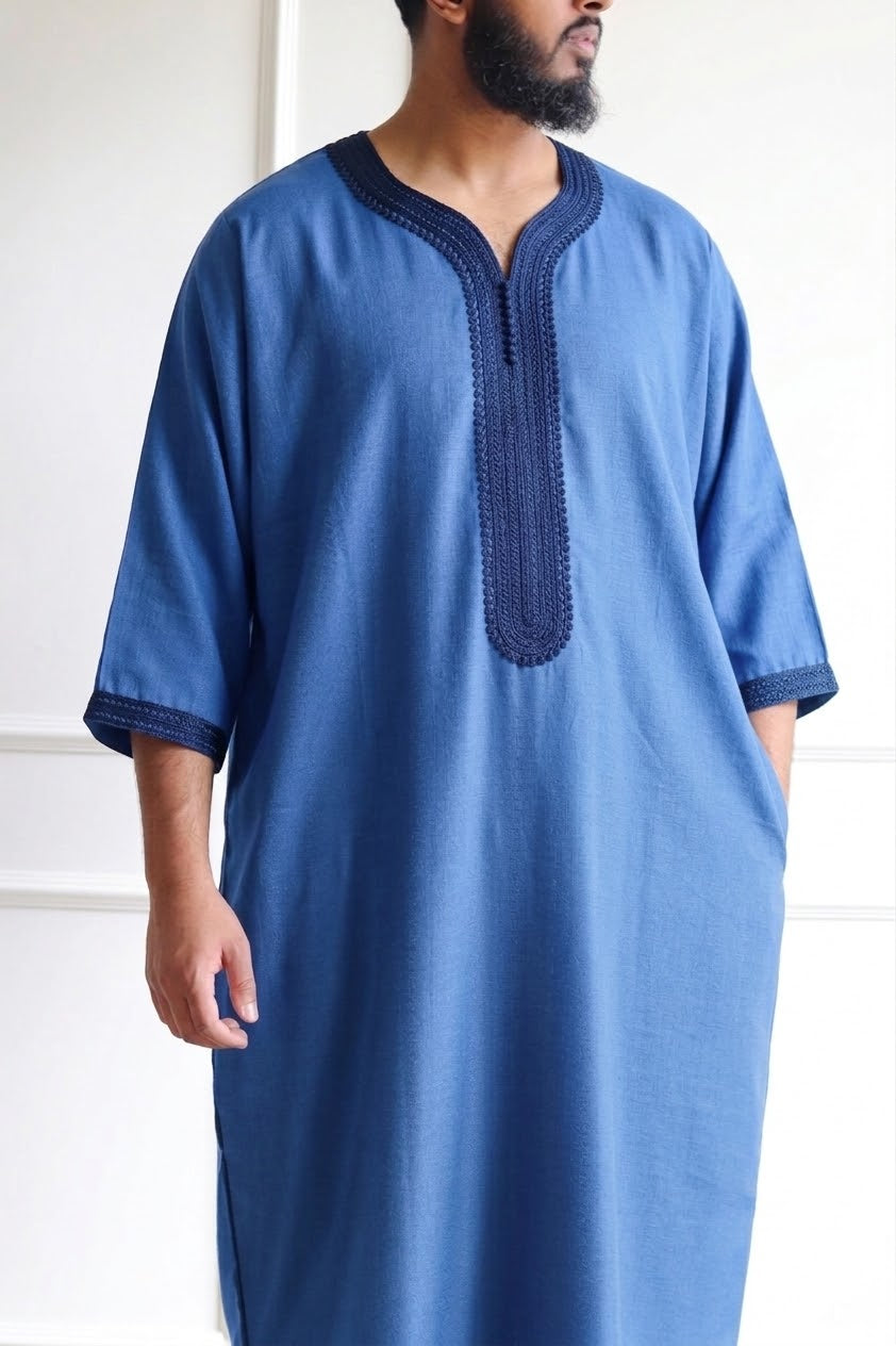 Linen Lightweight Moroccan Gandoura